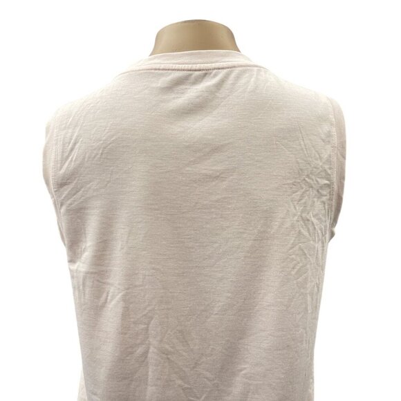 Athleta Sleeveless Tank Top Workout Gym Muscle Tee Stretch Beige Womens XS - Picture 11 of 12
